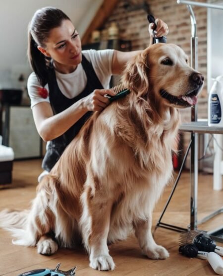 Dogs Massage Bath Full Haircut and Styling <br>1949/-